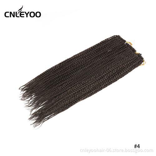 Special offer wholesale 18 inch durable anti-shedding low temperature fiber dark brown crochet hair